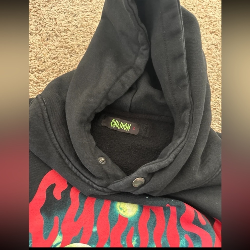 Childish Halloween Limited Edition Alien Abduction Hoodie size Large - Picture 10 of 12